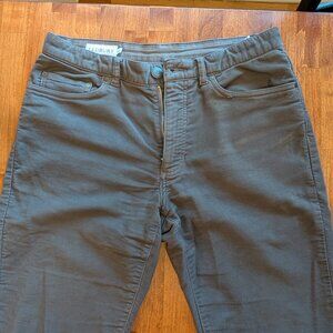 Ledbury Charcoal Franklin Moleskin 5-Pocket Pant in Grey